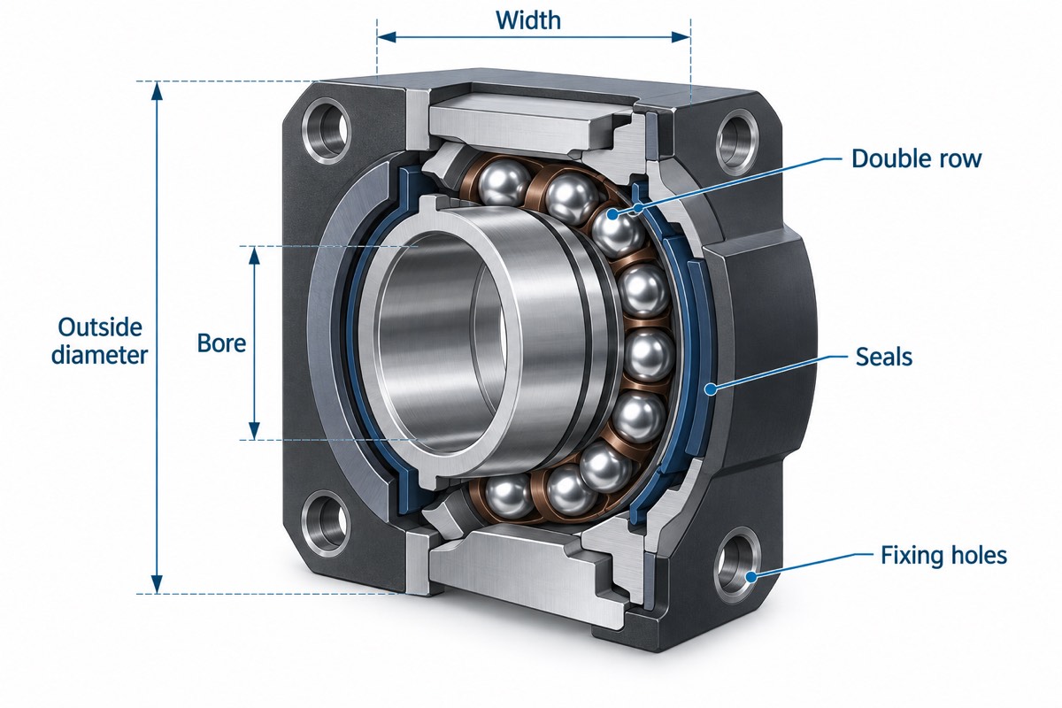 INA ZKLF1560-2RS-XL bearing dimensions and mounting features