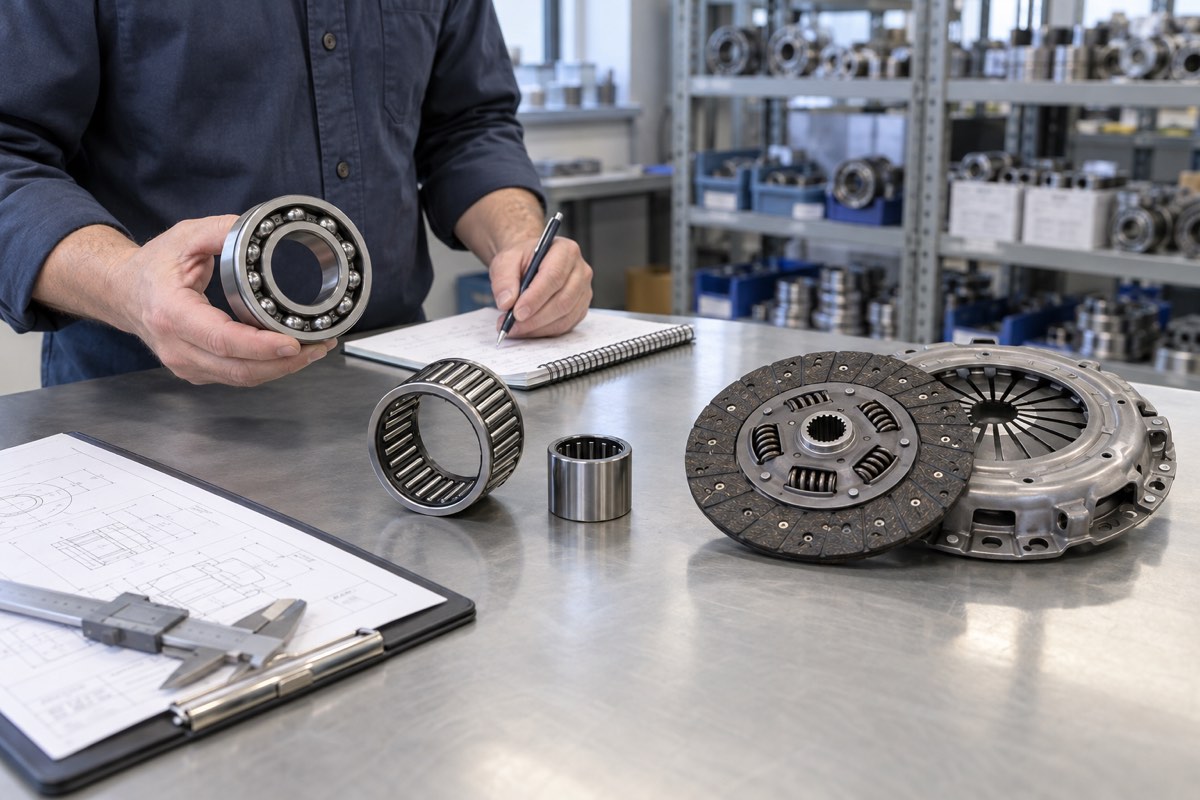 Industrial buyer comparing rolling-bearing, needle-roller and clutch product families